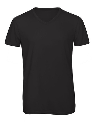 B-TM057-Mens V-Neck Triblend T-Shirt